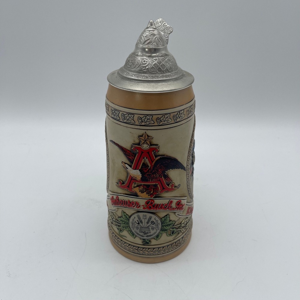 Budweiser Anheuser-Busch K Series Limited Edition Tavern Beer‎ Stein Ceramarte